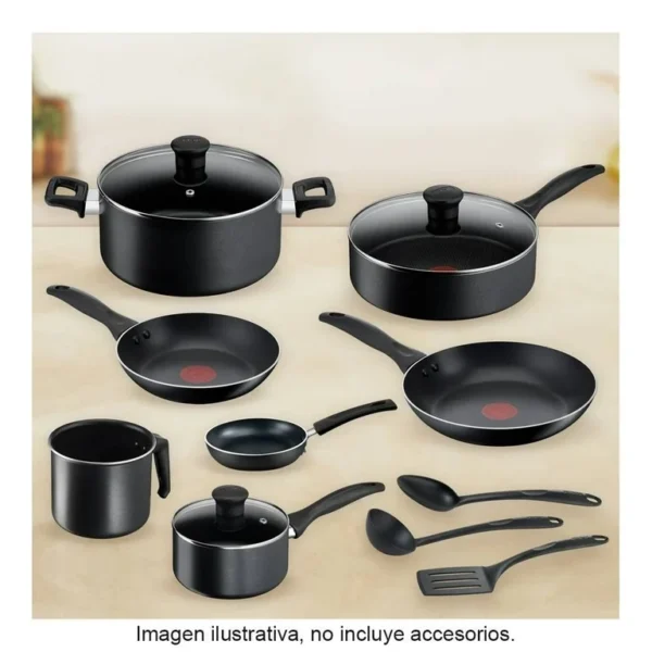 00750110833939L3 BATERIA DE COCINA TFAL EASY CARE 13 PIEZAS ANTIHADERENTE MODELO BAT13PZSNGM24