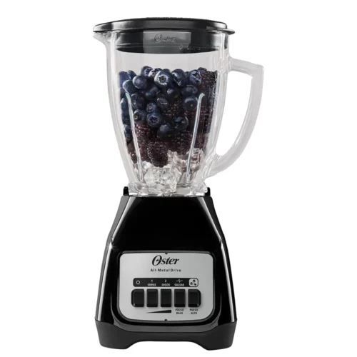 LICUADORA OSTER 2 VELOCIDADES MAS PULSO VASO VIDRIO 800W COLOR NEGRO MODELO BLSTKAGBPB