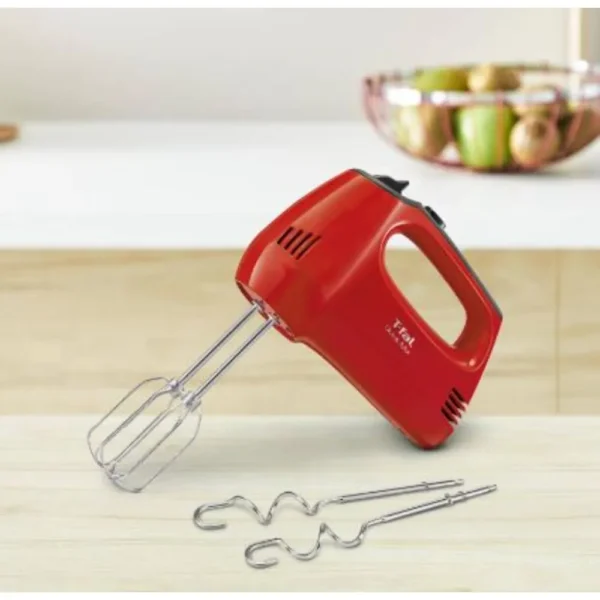 6402767-1200-auto BATIDORA DE MANO TFAL QUICKMIX 5 VELOCIDADES 300W COLOR ROJO MODELO HT3105MX