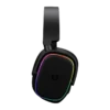Audífonos Gamer Inalámbricos Aeon HS999 / Over-Ear / 2.4 MHz + Bluetooth + 7.1 Canales+ RGB / Tapas y Banda Intercambiable + Mic Flexible / Legend Negro
