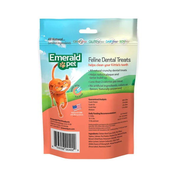 DENTALT-CATSALMON 2 PREMIOS DENTALES PARA GATO DENTAL TREATS SABOR SALMON