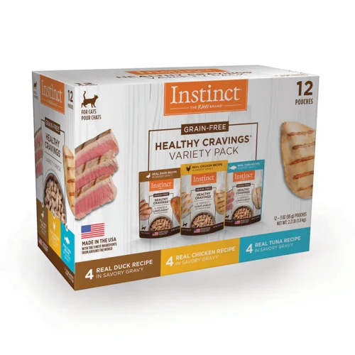 ALIMENTO HUMEDO PARA GATO EN SOBRE HEALTHY CRAVINGS 12 PIEZAS
