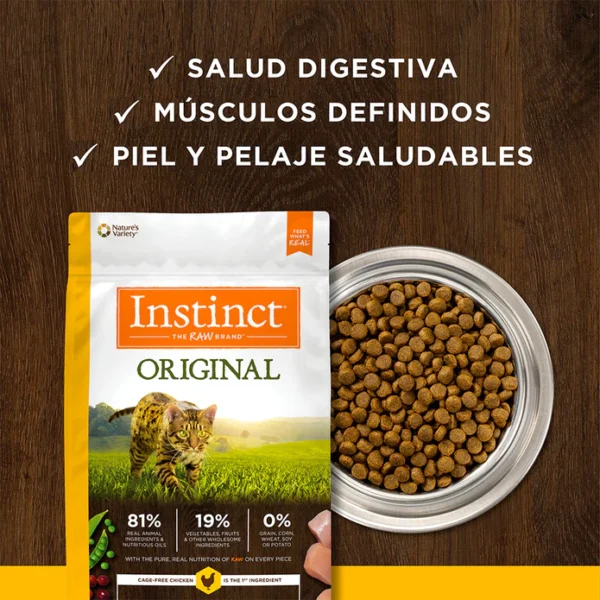 INST-CAT2 7 ALIMENTO SECO PARA GATO INSTINCT POLLO 2.2 KG