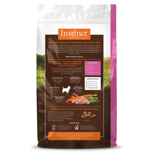 INST-DOGRPP18 2 ALIMENTO SECO PARA PERRO RAZA PEQUEÑA INSTINC POLLO 1.8 KG