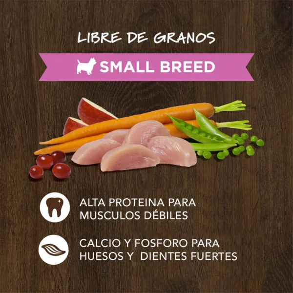INST-DOGRPP18 3 ALIMENTO SECO PARA PERRO RAZA PEQUEÑA INSTINC POLLO 1.8 KG