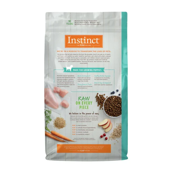 INSTB-DOGCP2 2 ALIMENTO SECO PARA PERRO CACHORRO INSTINCT BE NATURAL POLLO 10.9 KG