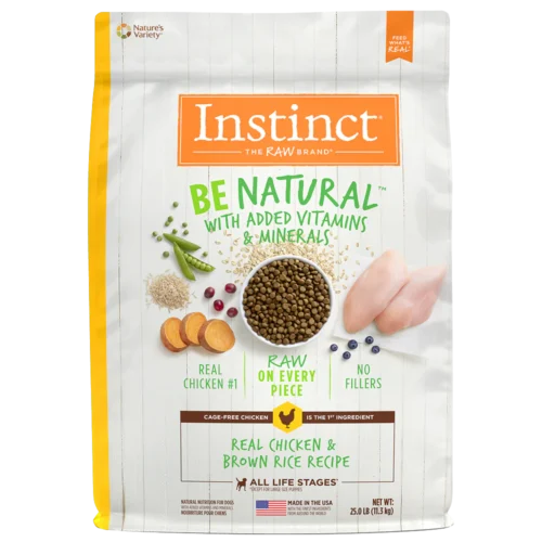 ALIMENTO SECO PARA PERRO INSTINCT BE NATURAL POLLO 11.3 KG