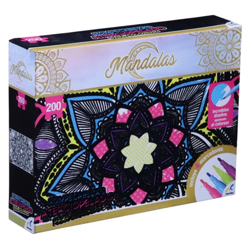 ROMPECABEZAS NOVELTY JCA-1922 MANDALAS ATERCIOPELADO PARA COLOREAR