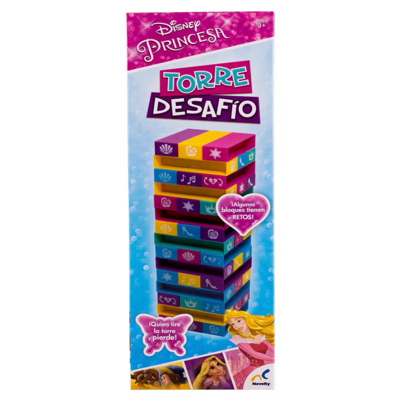 JUEGO DE MESA NOVELTY JCA-1929 TORRE DE DESAFIO PRINCESAS DISNEY
