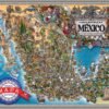 ROMPECABEZAS NOVELTY JCA-2498 REPUBLICA MEXICANA 48 PIEZAS