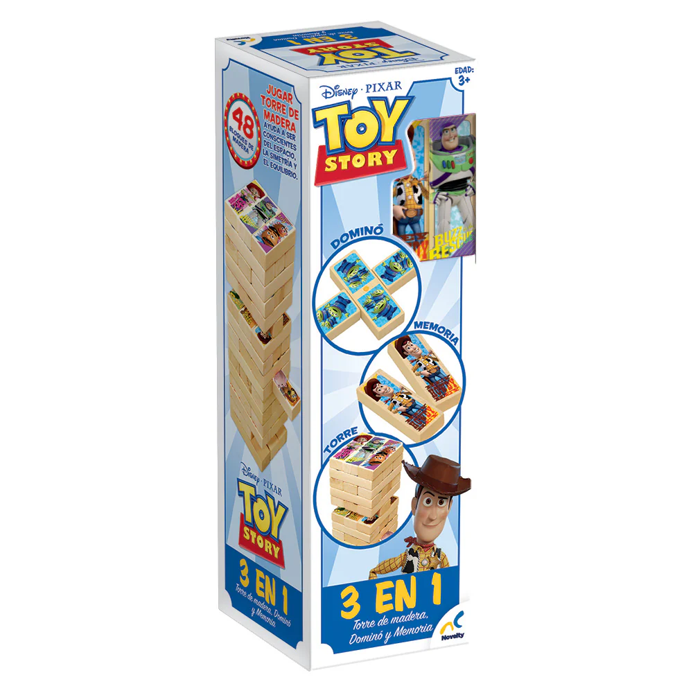 JUEGO DE MESA NOVELTY JCA-3084 TORRE 3 EN 1 TOY STORY