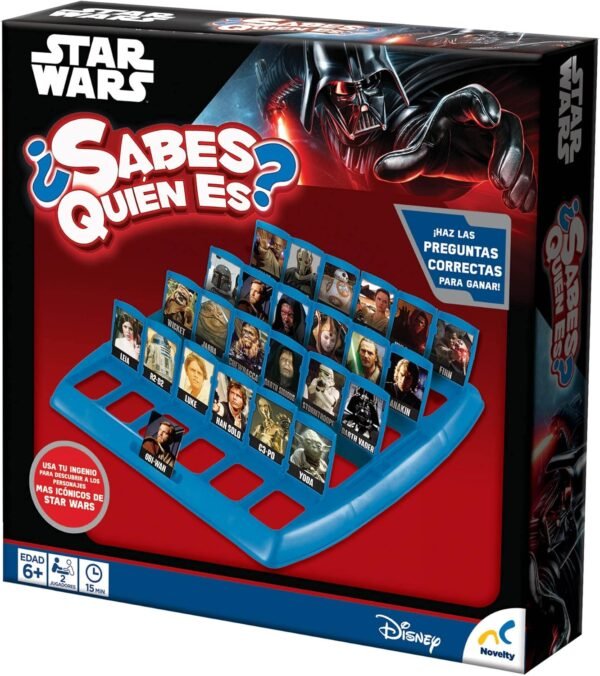 JCA-3580 2 JUEGO DE MESA NOVELTY ¿SABES QUIEN ES? STAR WARS
