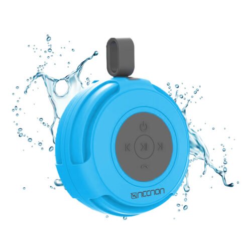 BOCINA BLUETOOTH NB-04W PRO ARNES RESISTENTE A SALPICADURAS IPX4 RADIO FM LECTOR MICRO SD MANOS LIBRES AZUL