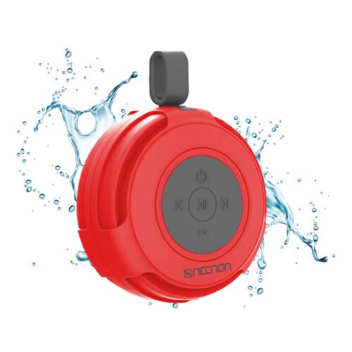 BOCINA BLUETOOTH NB-04W PRO ARNES RESISTENTE A SALPICADURAS IPX4 RADIO FM LECTOR MICRO SD MANOS LIBRES ROJO