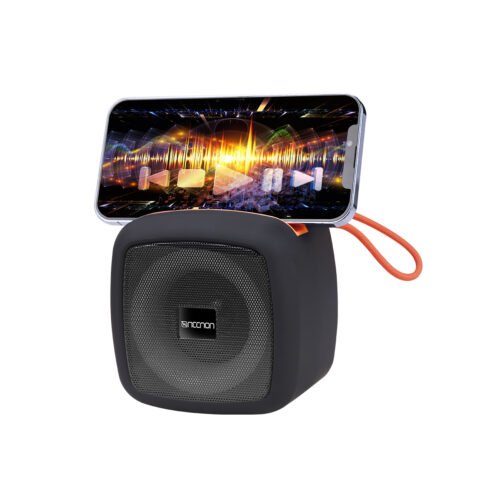BOCINA BLUETOOTH NB-09 STAND CELULAR TWS RADIO FM TF USB AUX 3.5MM MANOS LIBRES 10W RMS 1200 mAh RGB NEGRO