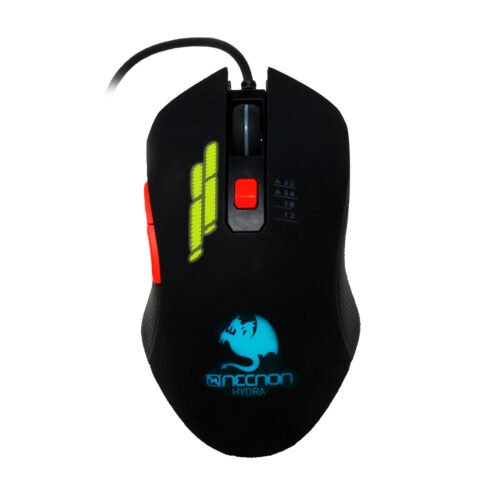 MOUSE GAMING NGM-HYDRA OPTICO RGB 6 BOTONES HASTA 3200 DPI USB 2.0 NEGRO