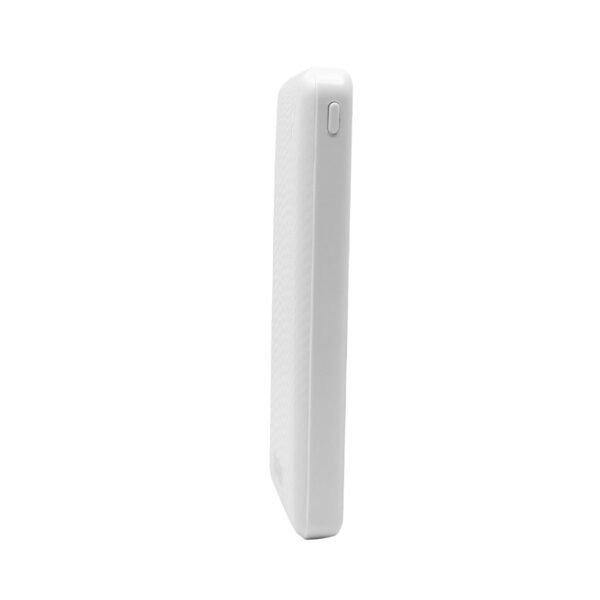 NPW-10FC BLANCO 2 POWERBANK NPW-10FC 10000mAh CARGA 2.1A 2 A 3 CARGAS INDICADOR LED ENTRADA Y SALIDA TIP0 C BLANCO CARGA ACELERADA
