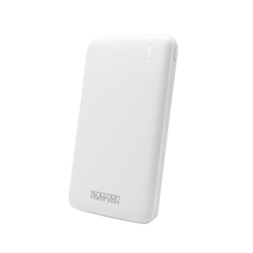 POWERBANK NPW-10FC 10000mAh CARGA 2.1A 2 A 3 CARGAS INDICADOR LED ENTRADA Y SALIDA TIP0 C BLANCO CARGA ACELERADA