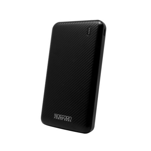 POWERBANK NPW-10FC 10000mAh CARGA 2.1A 2 A 3 CARGAS INDICADOR LED ENTRADA Y SALIDA TIPO C NEGRO CARGA ACELERADA