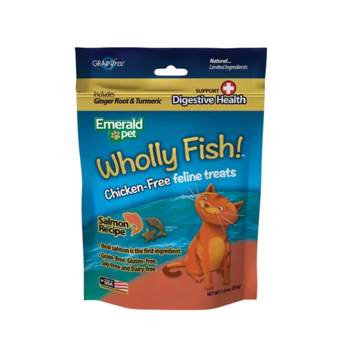 PREMIO DIGESTIVO PARA GATO WHOLLY FISH DIGESTIVE HEALTH SABOR SALMON