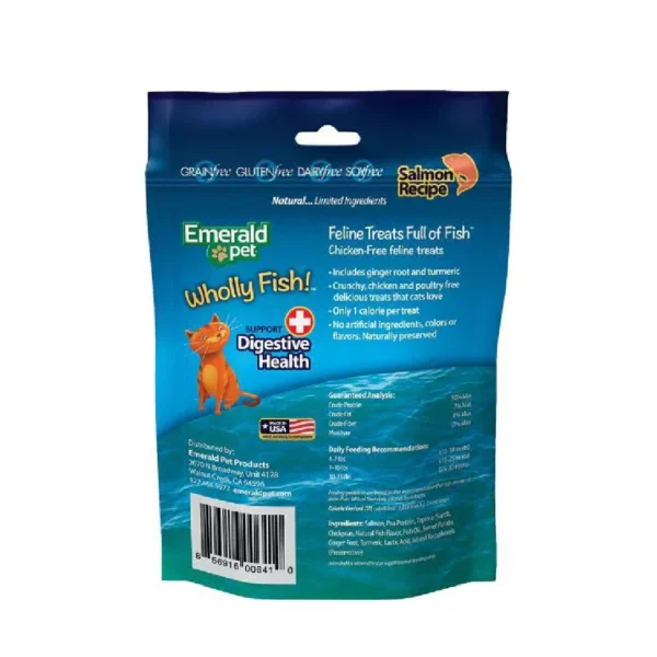 WHOLLYCAT-SALMON 2 PREMIO DIGESTIVO PARA GATO WHOLLY FISH DIGESTIVE HEALTH SABOR SALMON