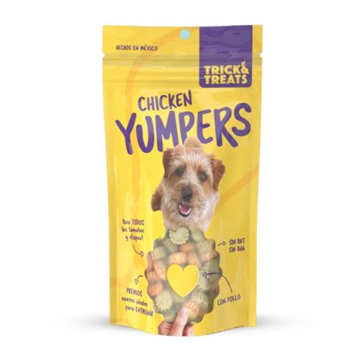 RECOMPENSA PARA PERROS YUMPERS TRICKS TREATS POLLO
